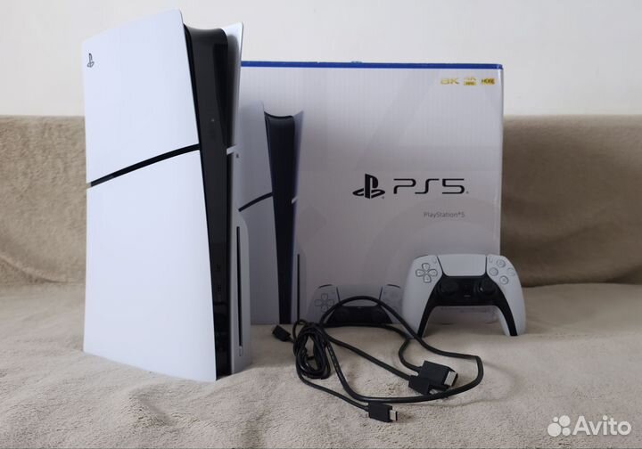 Playstation 5 slim 1tb с дисководом