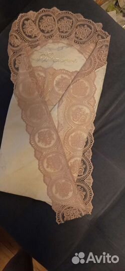 Конверт с шёлковым уголком на выписку