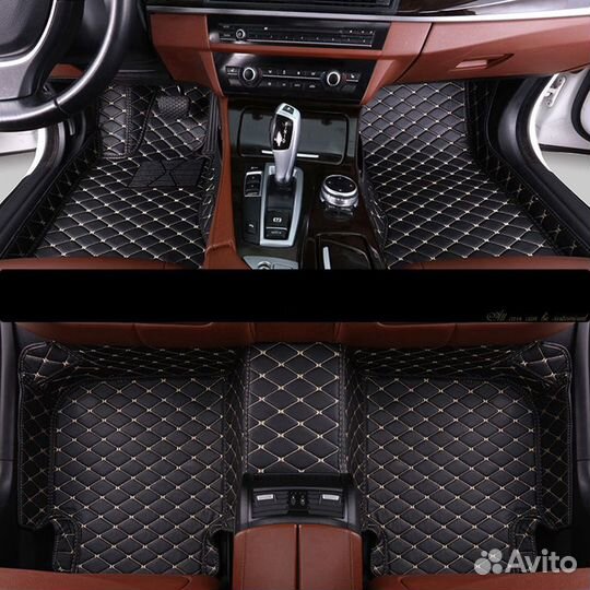 Коврики в салон из экокожи luxe в салон 5D