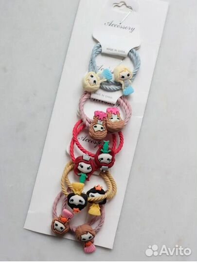 Резиночки для волос детские, набор 10 шт, новые