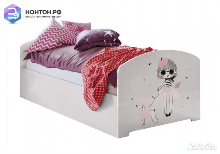 Кровать Мальвина белая
