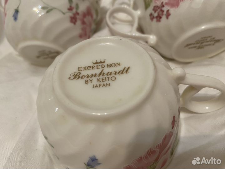 Чайный набор чашки молочник