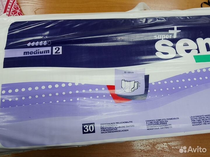 Памперсы для взрослых seni plus