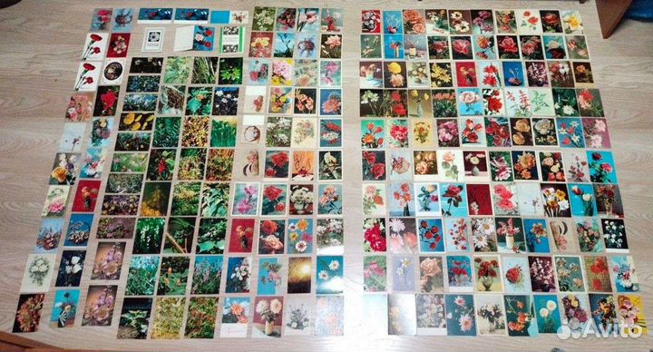 Открытки цветы 200 штук СССР разом