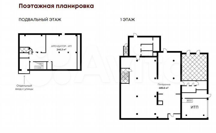 Нежилое помещение 65,5 м²