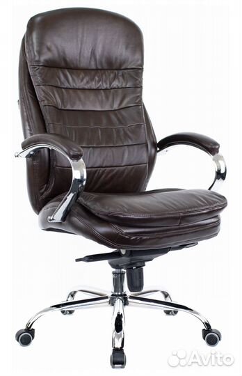 Кресло офисное Everprof Valencia M Кожа Коричневый