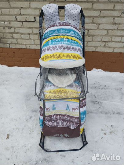 Детские санки коляска