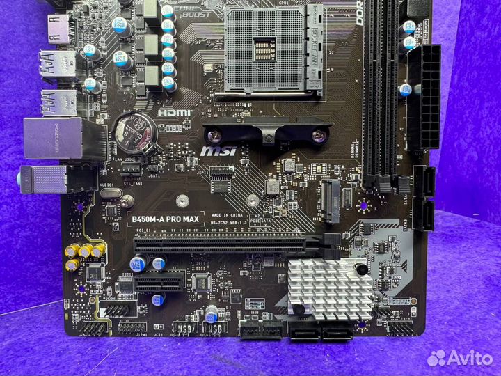 Материнская плата AM4 B450 MSI PRO MAX