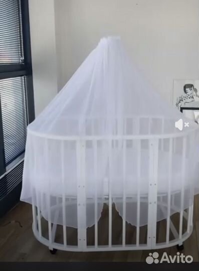 Балдахин для детской кроватки с держателем