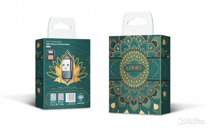 Переходник USB-A на Type-C Ldnio
