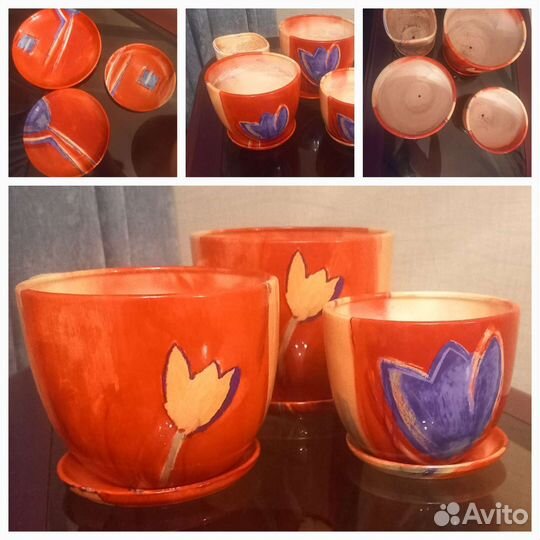 Горшок керамический для цветов