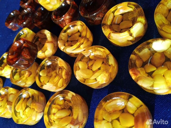 Фишки для нард янтарные