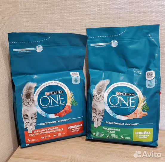 Сухой корм для кошек и котов Purina one Пурина 3кг