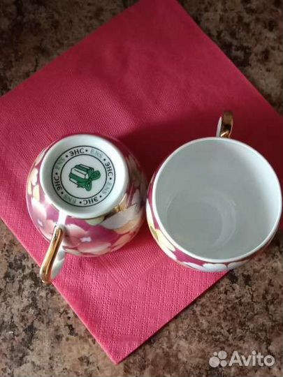 Изящный фарфор, кофейная пара