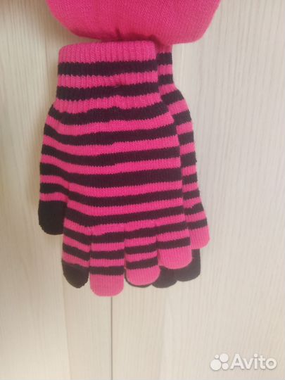 Перчатки новые Next 11-13 лет комплект