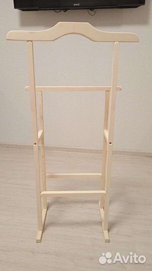 Вешалка для одежды напольная деревянная