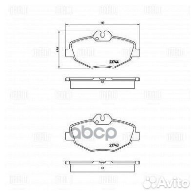 Колодки торм. для а/м Mercedes E (W211) (02)