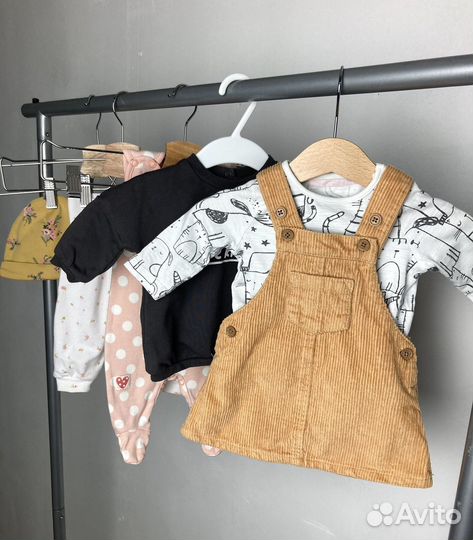 Фирменные вещи пакетом на девочку 56-62 HM next