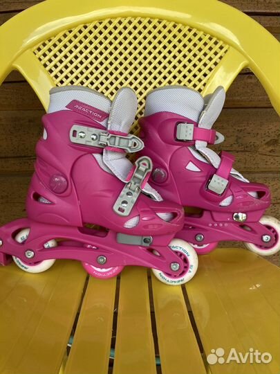 Роликовые коньки детские раздвижные и шлем