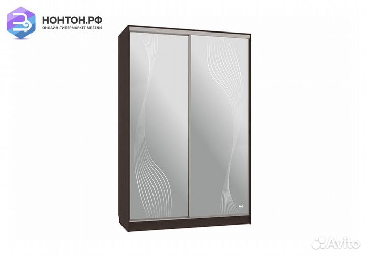 Шкаф-купе Гранд 4-600 волны 1 венге