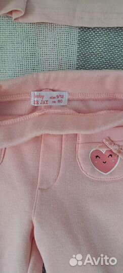 Вещи на девочку пакетом, размер 80