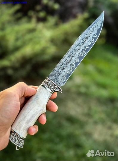 Нож Дамаск рог лося (Арт.37143)