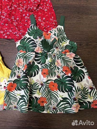Платья пакетом для девочки 86 92 98