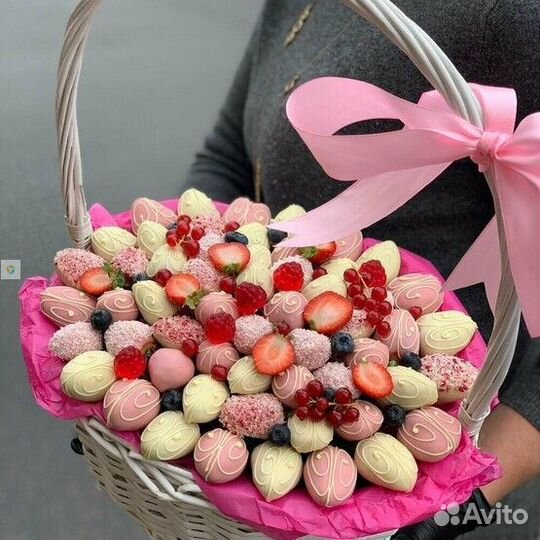 Букет из клубники в шоколаде