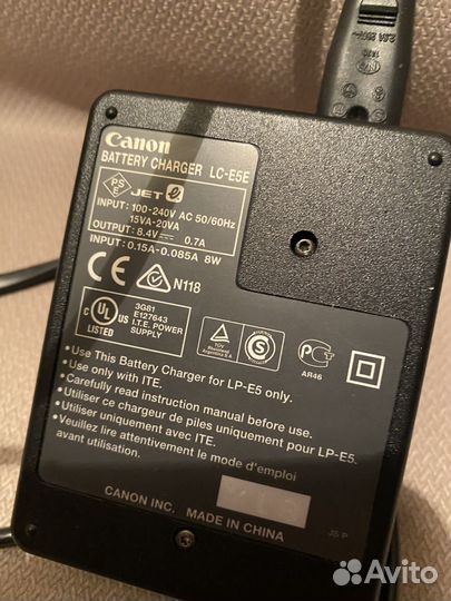 Зарядка к фотоаппарату кенон