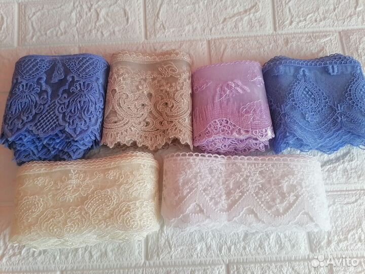 Кружево на сетке, 10 см, 4 метра