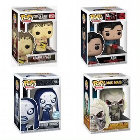 Funko pop horror: Leatherface,The nun, Mad Max