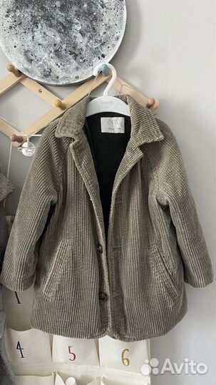 Вельветовая куртка zara детская