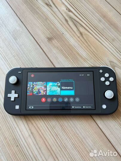 Nintendo switch lite прошитая 256gb