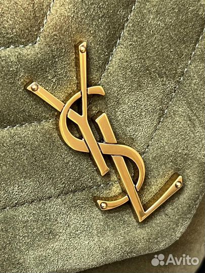 Сумка saint laurent lou lou small замшевая