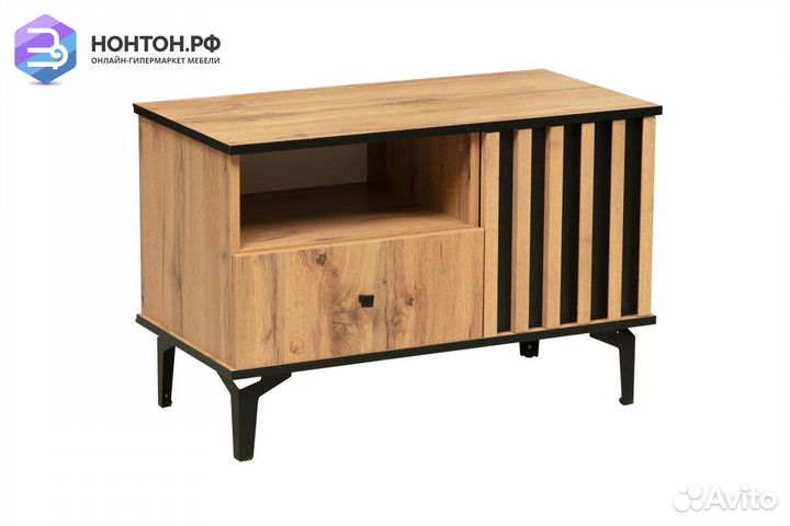 Тв-тумба Либерти 51.07 дуб вотан / черный