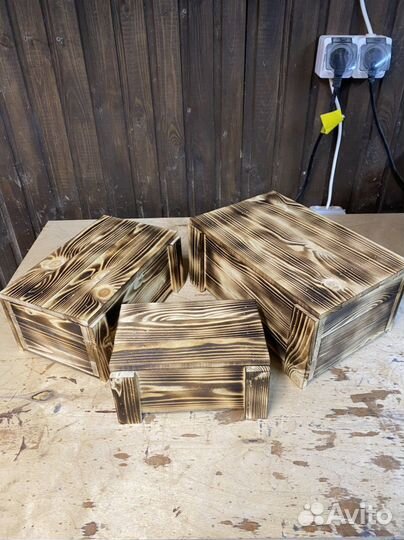 Ящик деревянный подарочный