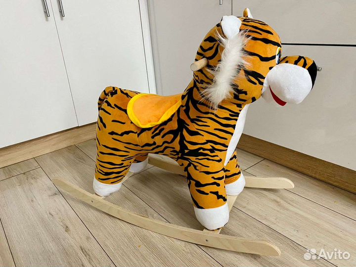 Новая детская качалка тигр