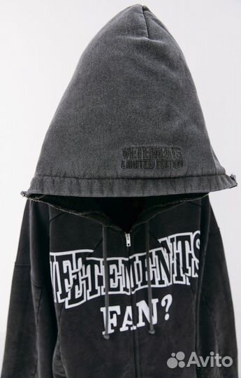 Vetements 23FW Fan Zip Hoodie