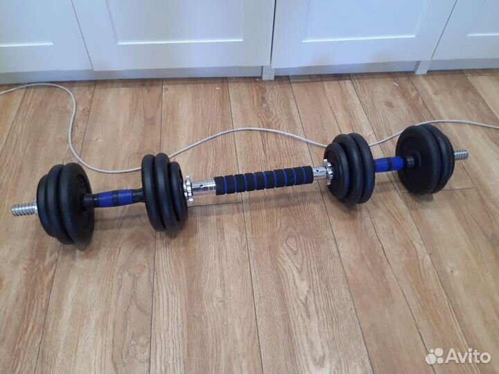 Гантели разборные + штанга 28,5 кг