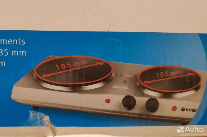 Плитка электрическая 2 конфорки (возможен обмен)