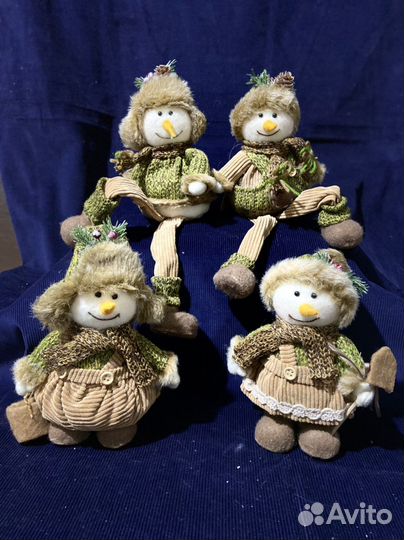 Снеговик игрушка новогодняя, ручная работа