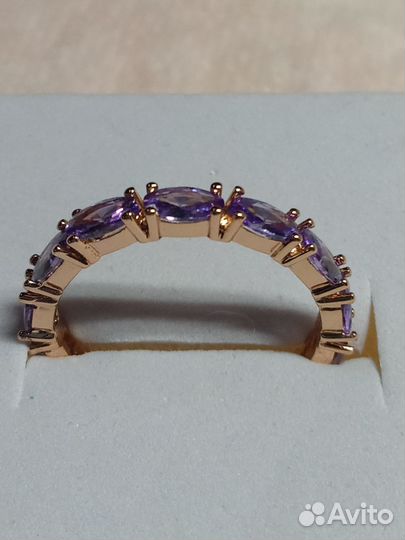 Золотой Комплект с Аметистом