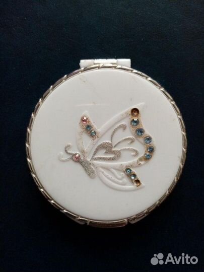 Зеркальце карманное, складное, б/у