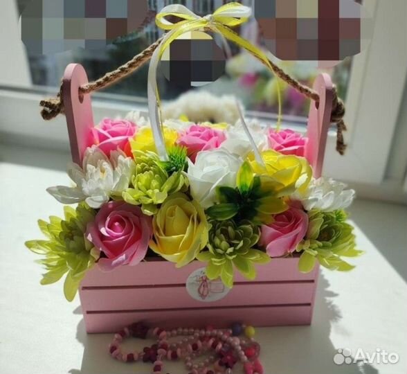 Букет из мыльных цветов