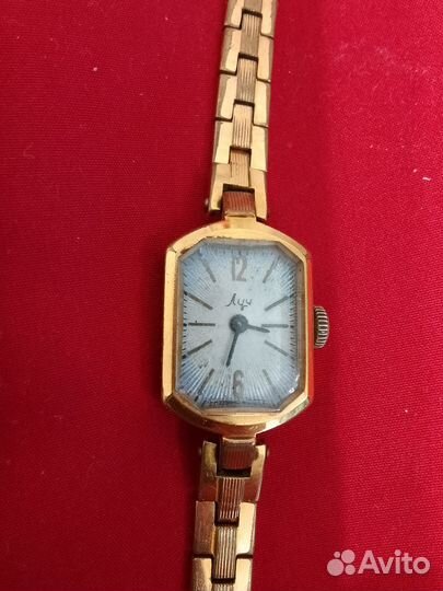 Часы луч позолоченные СССР