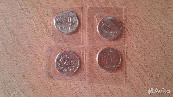 Монеты Сочи 2014, Футбол 2018, Красноярск 2019