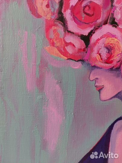 Картина холст акрил