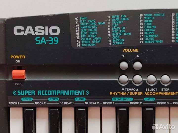 Цифровое пианино. Синтезатор.casio SA -39