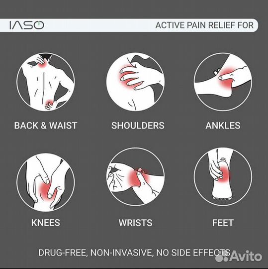 Iaso - обезболивающий массажёр, холодный лазер
