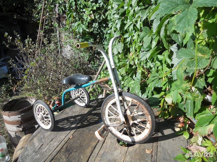 Велосипед детский СССР Мишка Пушок Малыш трехколес